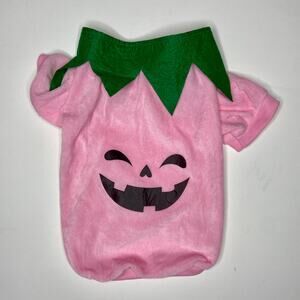 Pink Pumpkin Dog Clothes Halloween Costume